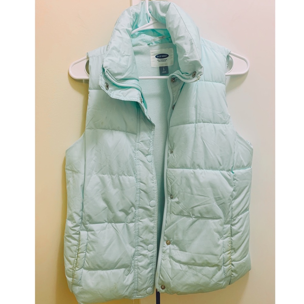 Aqua/light blue vest